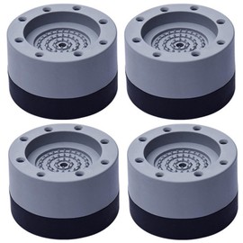 DFsucces Anti-Vibration Washing Machine Lift Up Machine Vibration Absorption Anti-Slip Soundproof Height Adjustable Foot Pad Foot Pad for Sofa Bed Washing Machine Refrigerator Dryer Furniture Mounting Feet Gray