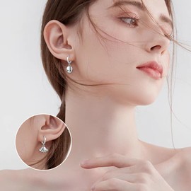 URONE Alien Earrings 925 Sterling Silver UFO Earrings Space Earrings Alien Jewelry Gifts For Women Men