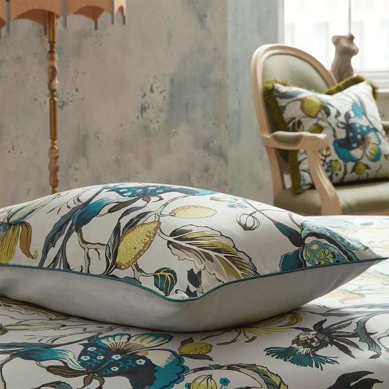 Edinburgh Weavers MORTON/D05/CHI Cotton Edinburgh Weavers Morton Pillowcase, Chintz, Pair,