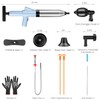 WOHPW Toilet Plunger, High Pressure Toilet Plunger Toilet Auger Air