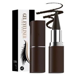 Eyeliner Wasserfest, Matte Eyeliner Stift Gel, Kajalstift Schwarz Schnell Trocknender & Wischfester, Kaja Eyeliner Creme für den Lidstrich Ein Alltägliches Lang Anhaltendes Augen Make up(Braun)