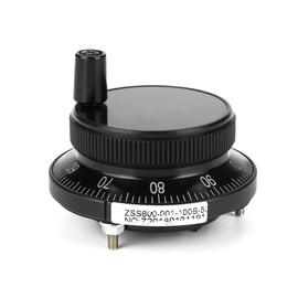 100PPR 6 Terminal Electronic Hand Wheel Manual Pulse Transmitter for CNC System (Black)