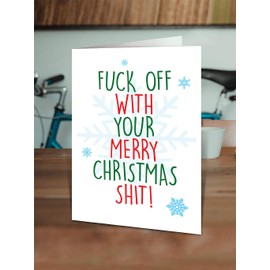 Brainbox Candy - Rude Christmas Cards - Christmas Shiz - Funny Offensive Christmas Cards Perfect for Best Friends, Friends, Friends, Lovers
