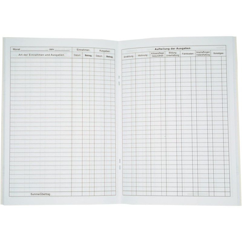 Household Book DIN A5, 80 Pages