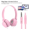 Wired Headphones Over Ear Headsets Stereo Sound Earphone with Mic