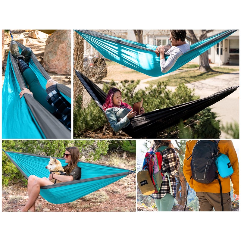 Kootek Camping Hammock 400 lbs Capacity, Camping Essentials, Lightweight Portable