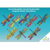 Window Stickers - 8 Beautiful Dragonflies Decorative Electrostatic Stickers -