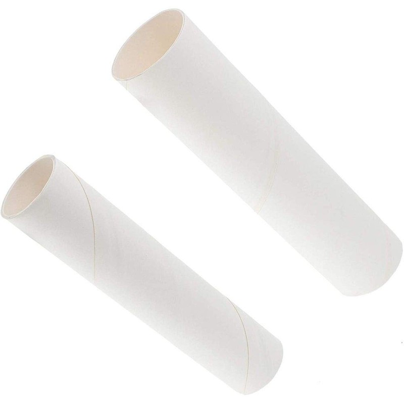 Bright Creations White Paper Cardboard Craft Tube Rolls (50 Pack)