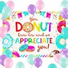 Donut Forget Us Backdrop for Going Away Farewell Retirement Party