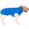 Waterproof Dog Raincoat with Reflective Strip, Adjustable Breathable Rain Coat