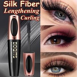 2 pestañas de fibra de seda 4D | pestañas extralargas impermeables | pestañas gruesas y voluminosas | Larga duración | a prueba de manchas | Extraordinario todo el día