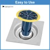 uxcell Shower Floor Drain Backflow Preventer, Valve Sewer Anti-Odor Core