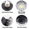 LZHOME 2-Pack LED Garage Lights, 6500Lumens E26/E27 Adjustable Trilights Garage
