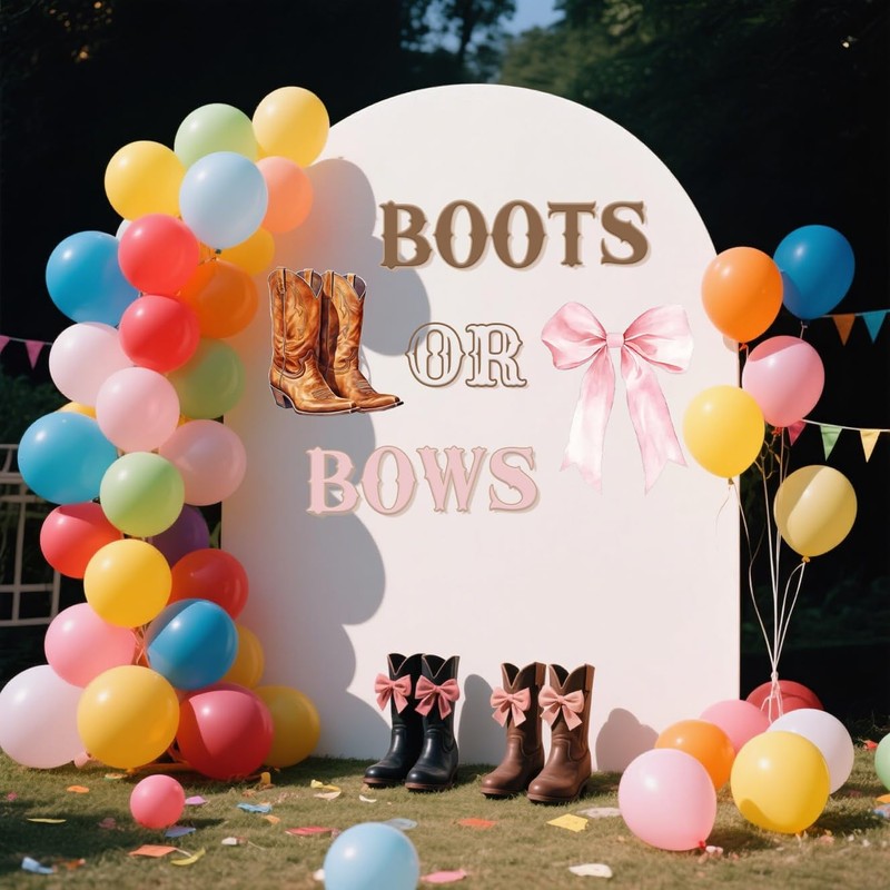 Boots or Bows Wall Decal - Boots or Bows Gender