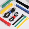 30PCS Adjustable Reusable Cable Ties Straps 12mmx150mm Hook and Loop