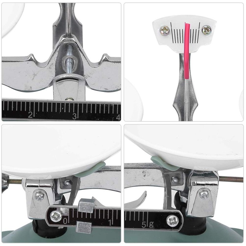 100/500 g Mechanical Scales with Weight Set Scale Tray 10