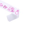 White Purple Bride to Be Sash, Hen Party Sash, Hen
