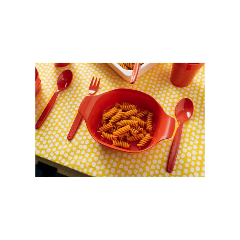Harfield Small Cutlery Set - Red Reusable Virtually Unbreakable Polycarbonate
