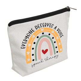 WZJHCL Speech Therapy Survival Kit SLP Appreciation Gift Speech Language Pathologist Makeup Toiletry Accessory Bag (Speech Therapy)