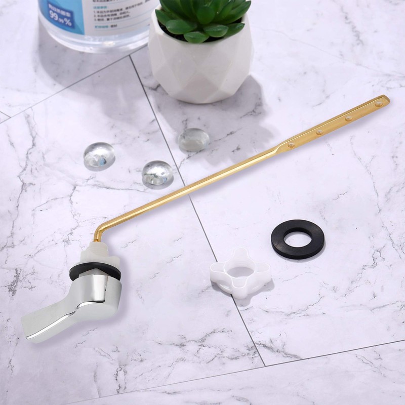 Hibbent 2 Pack Universal Metal Front Mount Toilet Handle, Tank