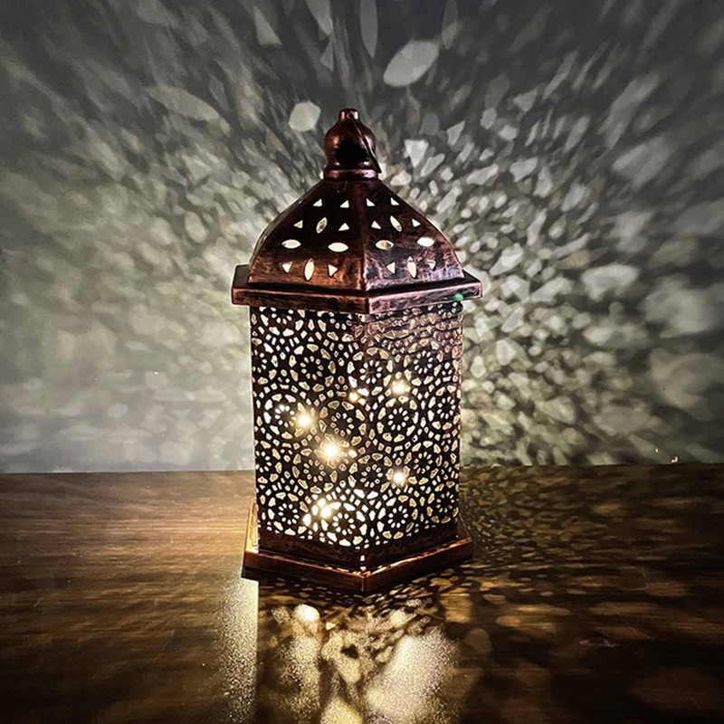 Hanging Lantern Outdoor Lamp Iron Retro Style Home Decoration Ornament