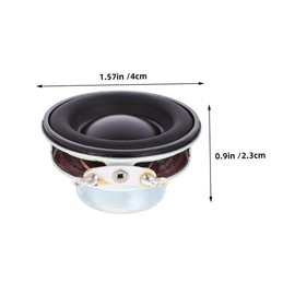 Zerodeko 2pcs Full Range Replacement Speaker with Rubber Edge for Home Stereo Desktop Audio Systems and Car Loudspeakers Exceptional Sound Quality and Easy Installation
