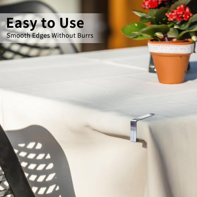 ALLTOP Superior Tablecloth Clips - Rust-Proof Stainless Steel Table Cover