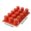 TOPYS 15 Cavities Cylindrical Fondant Silicone Mold DIY Cylinder Pastry