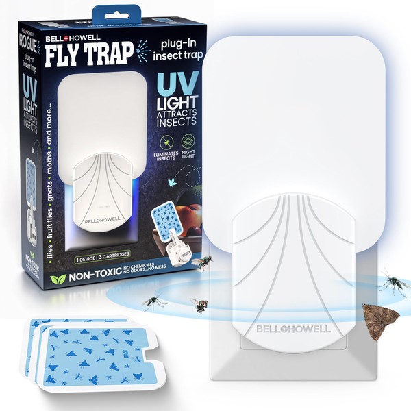 Rogue Fly Insect Trap Indoor with Night Light and 3