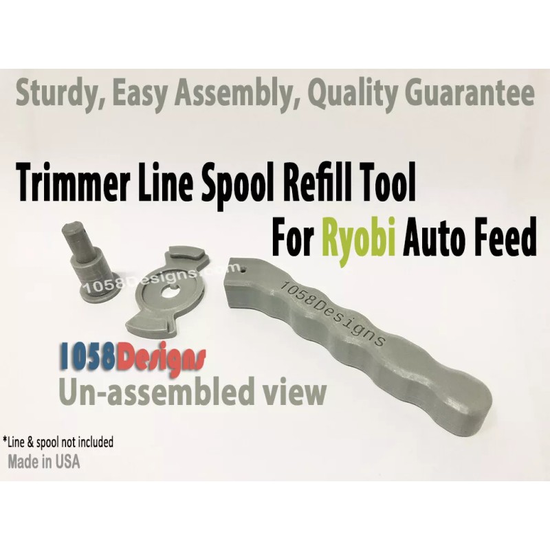 1058 Designs Tool for Ryobi String Auto Feed Line Spools