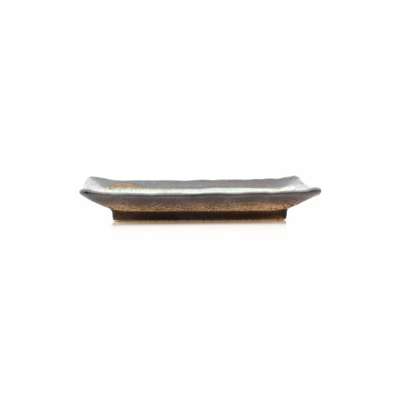 Blue Crackleglaze Japanese Ceramic Plate for Sushi & Other Cuisine