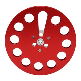 1/4 7 Inch Takeup Reel Universal 11 Holes Wind Resistance Holes Empty Tape Reel for Recording Red