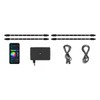 LEDGlow 4pc Bluetooth Multi-Color LED Interior Footwell Underdash Neon Lighting