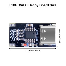 PD/QC/AFC Decoy Board AYWHP Pack of 10 Type C USB Quick Charge Decoy Trigger Module 9V 12V 15V 20V Boost Power Supply Change Module Charger Board