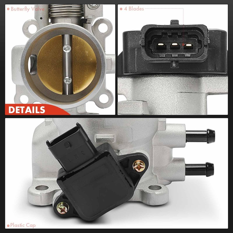 A-Premium Electronic Throttle Body Compatible with Hyundai Elantra 2003-2005, Tucson