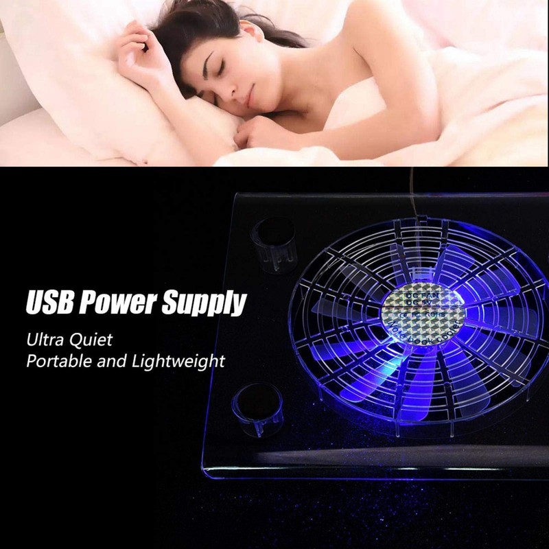 Demeras Ultra Slim Notebook Fan Cooling Stand, Laptop Cooler Cooling