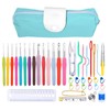 40 Pack Crochet Hooks Set, 14 Size (2mm-10mm) Ergonomic Soft