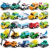 JOYIN 25 Pieces Pull Back Cars and Trucks Toy Vehicles
