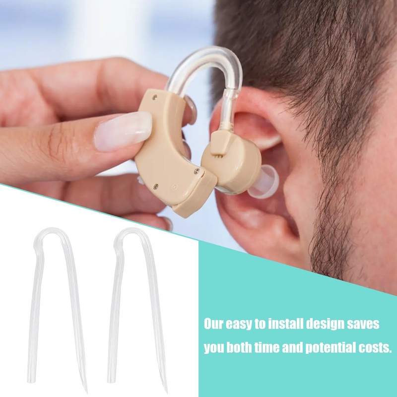 10pcs Hearing Aid Tubes,Lightweight Hearing Aid Tubes NHS, Suitable for