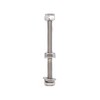 binifiMux 50pcs 1/4-20 x 2 Hex Bolts Spring Flat Washers