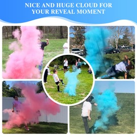 14cm Gender Reveal Party Football with Powder, Boy or Girl Reveal Party Game Prop，100% Eco-Friendly Gender Reveal Ideas (Blue)