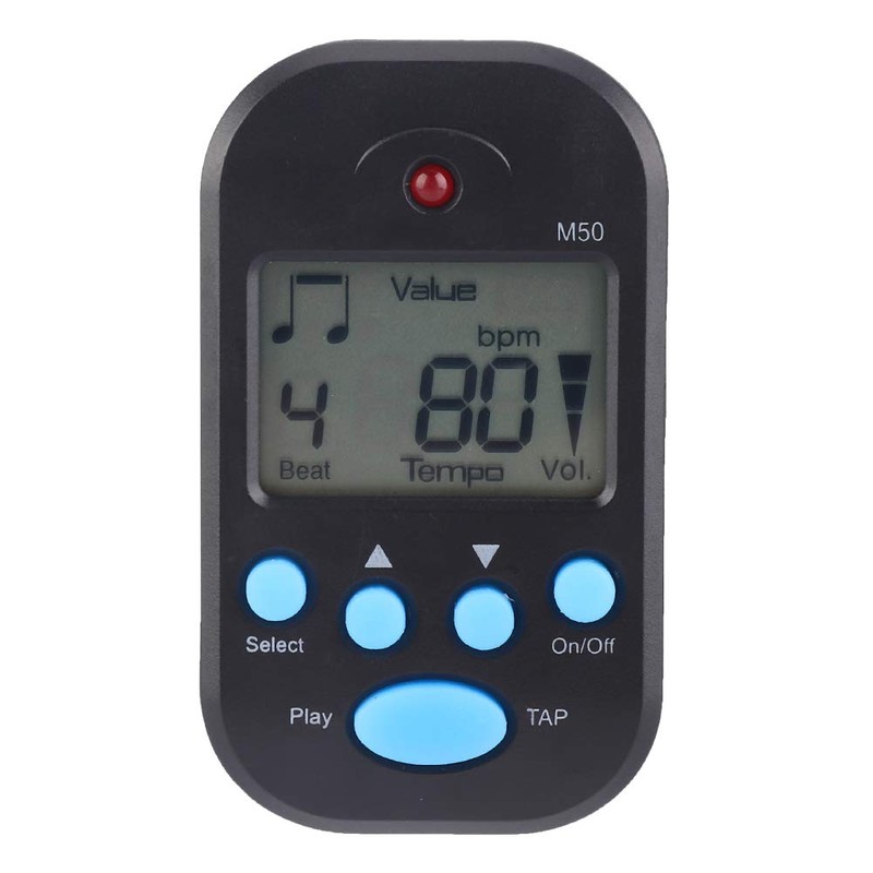 Digital Metronome Multifunctional Mini Digital Metronome Clip for Guitar Saxophone