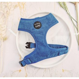 Dog Harness Cord Petrol Blue L