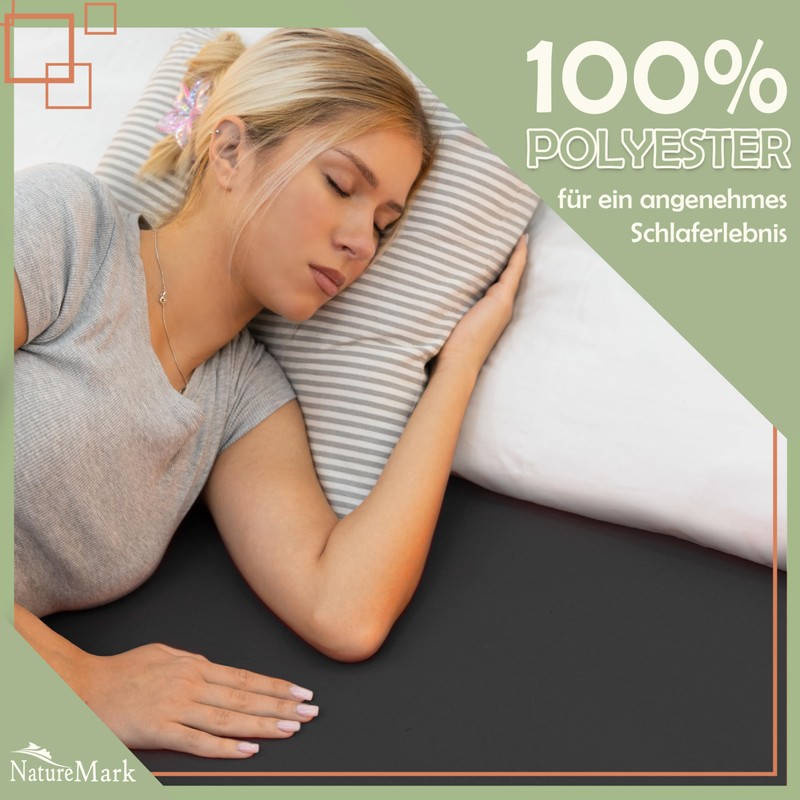 NatureMark 2 Pack Microfibre Fitted Sheet, Double Pack in Many