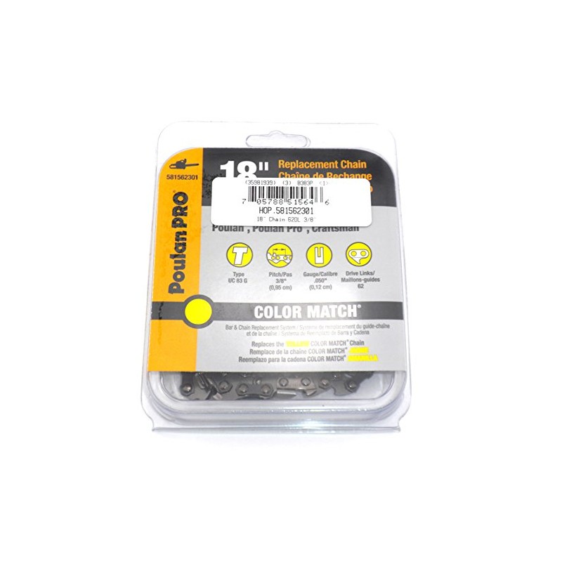 Poulan 581562301 18-Inch 3/8-Inch Pitch Chain Saw Chain