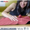 USANOOKS Microfiber Cleaning Cloth - 12Pcs 12.5x12.5 inch High Performance