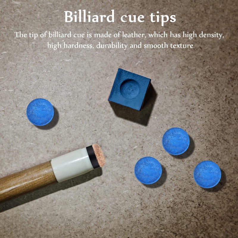 CLISPEED 40pcs Cue Tips 10mm Replaceable Cue Tips Pool Cue