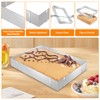 Rectangular Adjustable Baking Frame, Square Adjustable with Divider and Spatula,