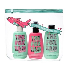 Poks 폭스 탄 제트 세터 팩 여행 인 더 어둡고 빠르며 및 크루얼티 프리 100mL + 90mL 3피스 [Rapid Elixir 300ml 1개입 디럭스 사이즈] Fox Tan Jet Setter Pack Travel in the Dark, Fast, and Cruelty-Free 100mL + 90mL 3 Pieces [Rapid Elixir 300ml Deluxe Size 1 Piece]