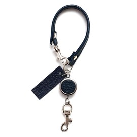Agility affa "Reel Strap" Strap, Reel, Leather, Keychain, Leather, Reel Strap, navy